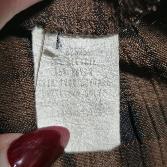 Vintage Plaid Buttondown Brown Sheath Sleeveless Midi Vest Dress with V-Neck - Picture 5 of 6